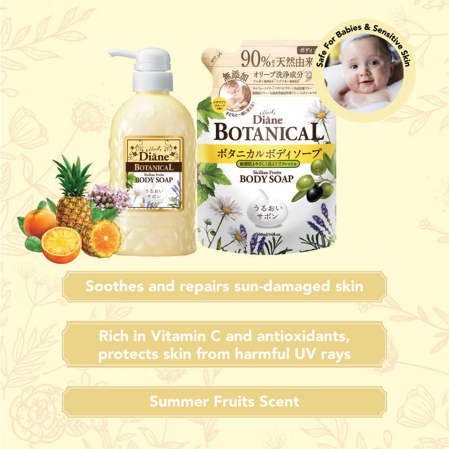 MOIST DIANE Botanical Sicilian Fruits Body Soap 500ml