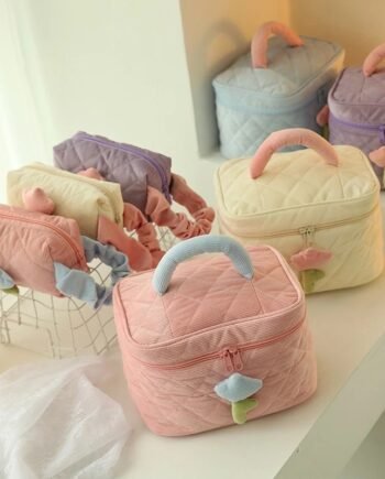 Tulip Corduroy Cosmetic Bag